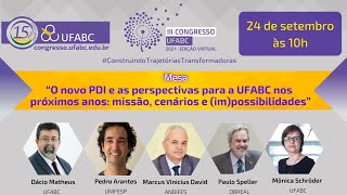 [III Congresso] O novo PDI e as perspectivas para a UFABC nos próximos anos