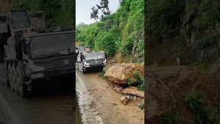 Giant rockfall cleanup process