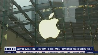 Apple agrees to $50M settlement over keyboard issues | FOX 13 Seattle