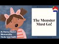 The Monster Must Go 🍓 Read along animated picture book with English subtitles 🍓 #empathy  #family