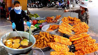 Crispy Fried Banana, Shrimp Cake, Frog, Sweet Potato, Shrimp Bread | Cambodian Street Food