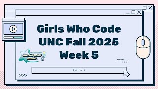 Python 1 Week 5 Homework