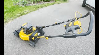 DeWalt 2x20v Electric Mower Review - Amazing Mower and Batteries