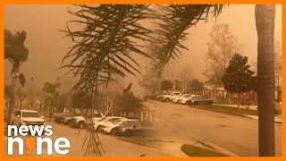 Hughes Fire Casts Orange Tint Over Normally Blue Skies in Camarillo, California | LA Wildfire |News9