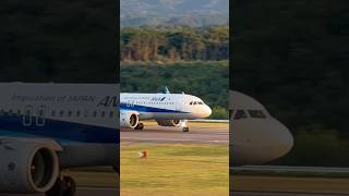 【萩石見空港】ANA Airbus A320離陸　#萩石見空港 #益田市 #飛行場 #空港 #ana #a320