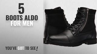 Top 10 Boots Aldo [ Winter 2018 ]: Aldo Men's Lucio Ankle Boot, Black Leather, 9 D US