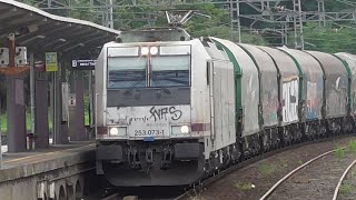 Renfe mercancías Locomotora 253-073 con bobinero Bilbao-Villafria por Olabeaga