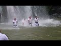 Shinkyokushinkai New Zealand end of year waterfall training.