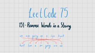 LeetCode 151 - Reverse Words in a String | LeetCode 75 | Davi Codes - JavaScript