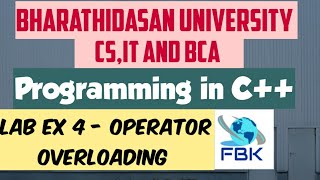 Lab Exercise 4 | addition of 2 complex numbers using operator Overloading