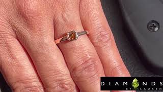 Natural Orange Brown Diamond Ring R7803