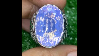 Natural 22.60ct Batu Amethyst Lavender Quartz Cincin Perak