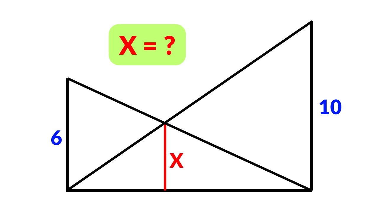 Find The Length X A Nice Geometry Problem Youtube