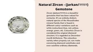 Natural Zircon Gemstones In India | Jarkan Gemstones | MyRatna