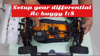 SETUP GEAR DIFFERENTIAL | BUGGY | 1:8 #rcbuggy #rcnitro #rcengine