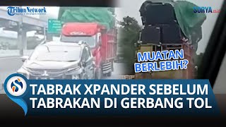 Terungkap VIDEO Sebelum Kecelakaan Beruntun di Gerbang Tol: Truk Sempat Tabrak Xpander & Panik Kabur