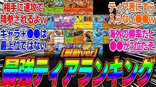 【ポケポケ】【最新】現環境の勝率の高い最強デッキは●●ってマジ？ティアランキングの最上位はやっぱりギャラドスなのか？それともあのデッキなのか…？に対するみんなの反応集【おすすめ】【Tier】【最弱】