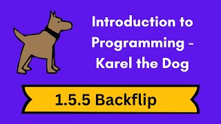 CodeHS Introduction to Programming 1.5.5 Backflip #codehs #programming #karel