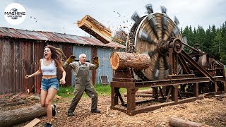 25 Jaw-Dropping Firewood Processors in Action | Dangerous Homemade Wood Cutting Machines #13
