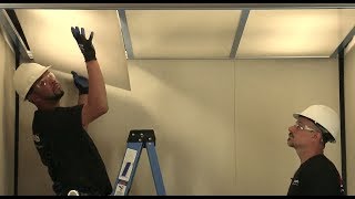 SnapCab Elevator Economy Ceiling Installation