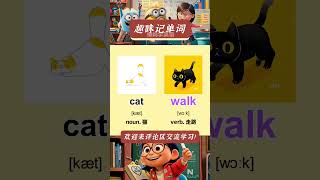 Catwalk 趣味記單詞，聯想記憶法，讓你輕鬆記住複雜單詞！ #趣味學單詞 #背單詞技巧 #英語學習 #零基礎學英語 #英語口語