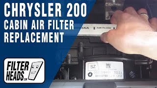 How to Replace Cabin Air Filter 2013 Chrysler 200 | AQ1126