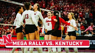 You Have to See This Insane Rally Between Nebraska & Kentucky | Nebraska Volleyball