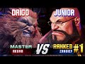 SF6 ▰ DAIGO (Akuma) vs JUNIOR (#1 Ranked Zangief) ▰ High Level Gameplay