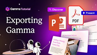 How to export your Gamma files as a PDF and PowerPoint | Gamma Tutorial