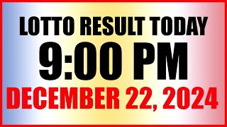 Lotto Result Today 9pm Draw December 22, 2024 Swertres Ez2 Pcso