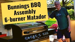 Assembling a Bunnings Matador Conquest 6burner BBQ | Time Lapse, not a tutorial