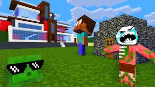 Monster School : HOUSE BUILDING CHALLENGE - Minecraft Animation