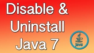 Tutorial Disable and Uninstall Java 7 Mac