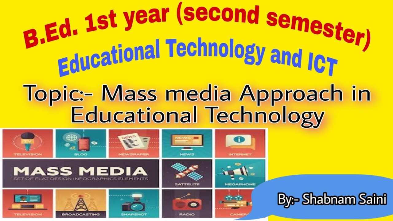 Mass Media Approach In Educational Technology In Hindi. - YouTube