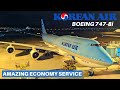 KOREAN AIR BOEING 747-8i (ECONOMY) | Seoul - Honolulu