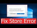 FIX Microsoft Store Error 