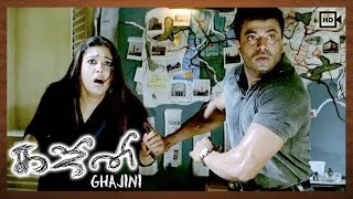 Ghajini Tamil Movie | Scenes | Suriya Try To Catch Riyaz Khan & Nayanthara