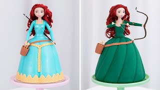 Step into the World of BRAVE with These Adorable MERIDA Doll CAKES