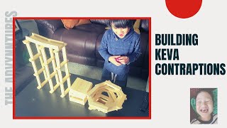 BUILDING KEVA CONTRAPTIONS FOR KIDS!