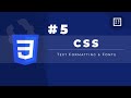 CSS Tutorial #5: Text Formatting & Fonts | Web Development | Filipino | Tagalog