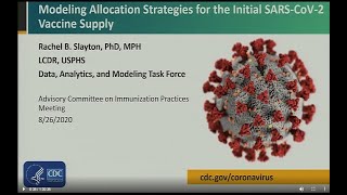 August 2020 ACIP Meeting -  COVID-19 vaccine supply & next steps