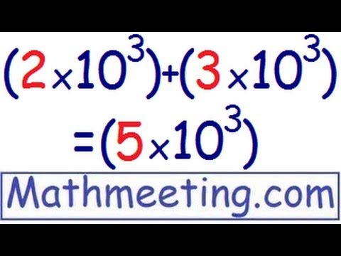 Scientific Notation - Adding And Subtracting - YouTube