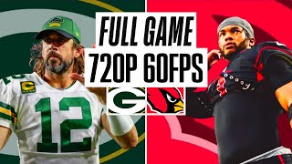 Green Bay Packers vs Arizona Cardinals Full Game | FHD 60FPS