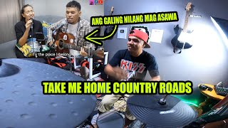 Ang galing nilang mag asawa TAKE ME HOME COUNTRY ROADS COVER
