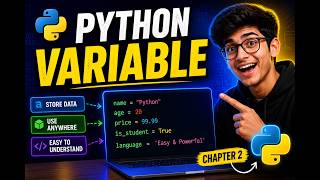 Python Variables Explained 🔥 | Chapter 2 | Python Basics for Beginners