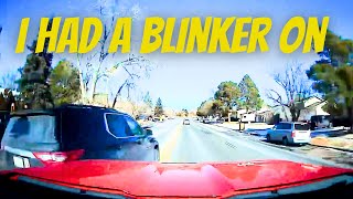 EVEN I HAD MY BLINKER ON DRIVER NEEDS TO OVERTAKE ME Road Rage Bad Drivers Instant Karma Brake Check