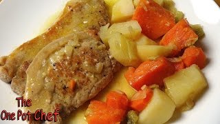 Slow Cooked Smothered Pork Chops | One Pot Chef