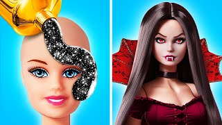Barbie Turned Into A Vampire?! Best Doll Makeover Ideas