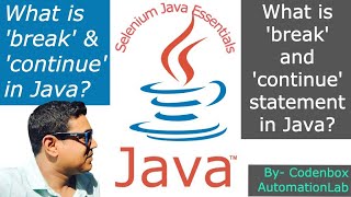 Java- Break & Continue: What is 'break' and 'continue' statement in Java? How to use them?
