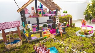 HAGO una CASA para BARBIE con COSAS DEL NACIMIENTO